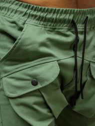 Spodnie męskie chino joggery miętowe OZONEE G/11144