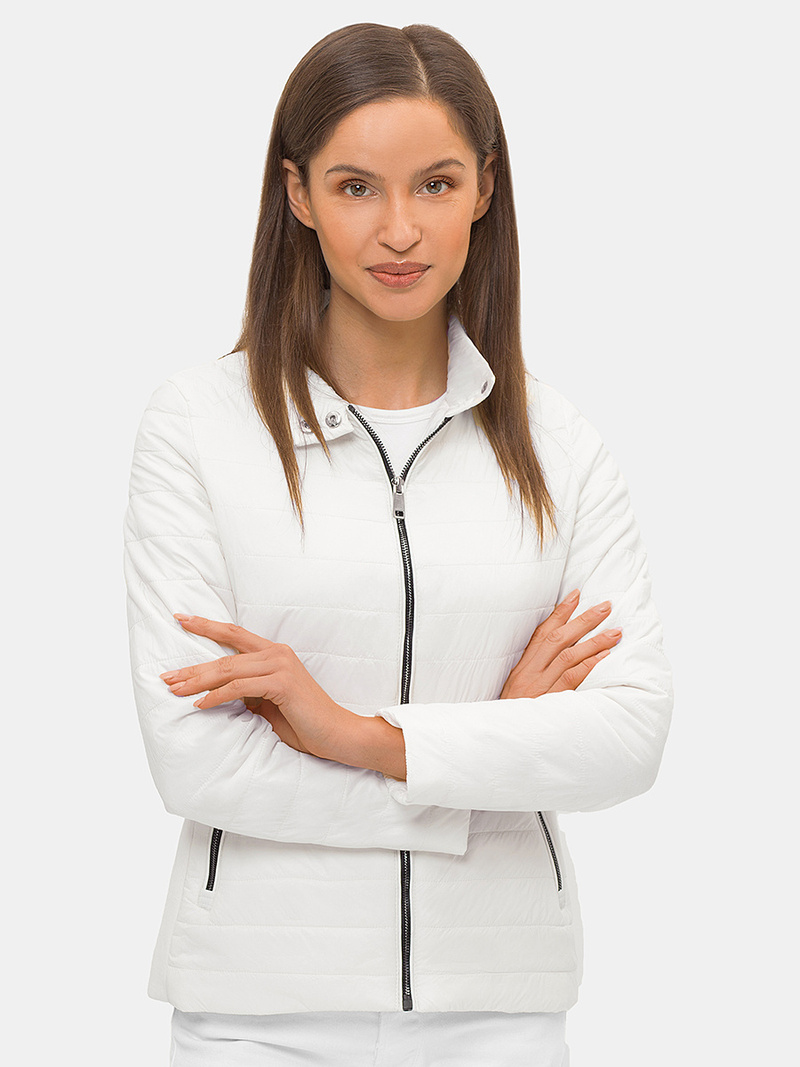 Kurtka przejściowa damska biała OZONEE N/7013/3