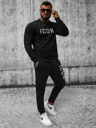 Komplet dresowy męski czarny 20