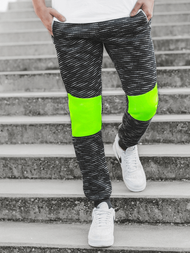 Spodnie dresowe męskie czarne OZONEE JS/K60002