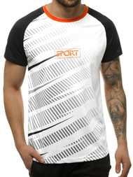 T-Shirt męski biały OZONEE JS/KS2060