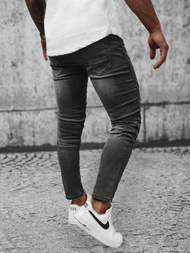 Spodnie jeansowe męskie grafitowe OZONEE NB/MP0028GZ