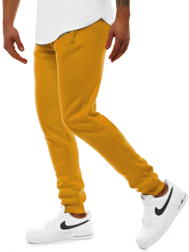 Spodnie dresowe męskie camelowe men/ck01