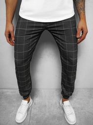 Spodnie męskie chino joggery czarne OZONEE DJ/2276/22