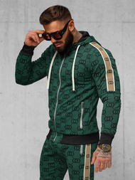 Komplet dresowy męski zielony OZONEE O/FF5053AB