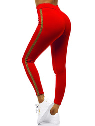 Legginsy damskie czerwone OZONEE JS/1036/C5