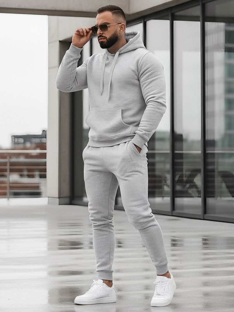 Спортивний костюм чоловічій сірий OZONEE JS/68C10381/2Z