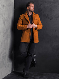 Płaszcz męski camelowy OZONEE N/5922Z