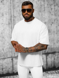 T-shirt męski oversize biały OZONEE O/3429