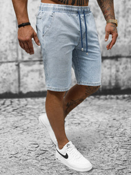 Spodenki męskie jeansowe jasno-niebieskie OZONEE NB/MP0273BC