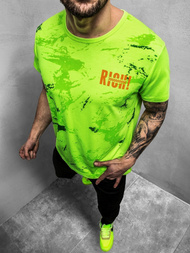 T-Shirt męski zielony OZONEE JS/KS1976Z