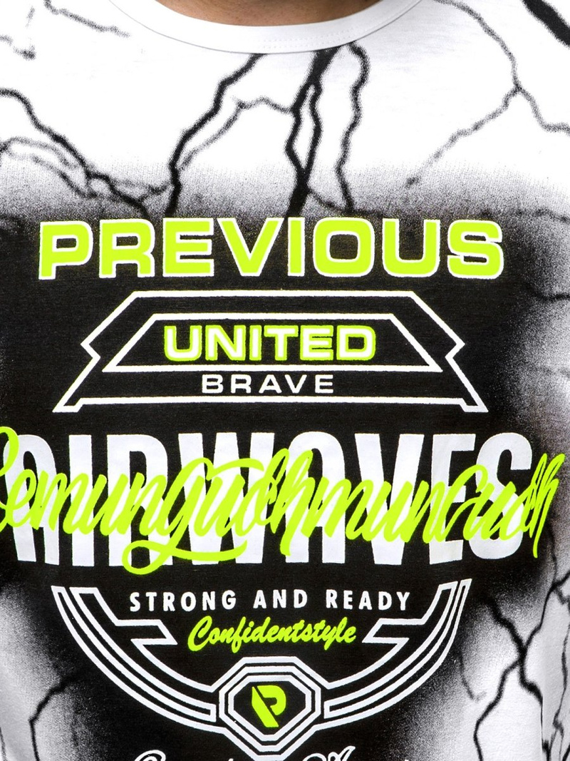 T-Shirt męski biały OZONEE JS/SS10962