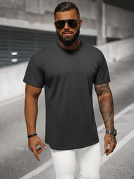 T-shirt męski oversize grafitowy OZONEE NB/MT3098