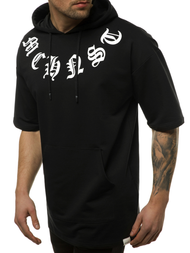 Bluza z kapturem męska czarna OZONEE MACH/1183