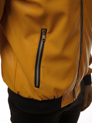 Kurtka skórzana męska camelowa OZONEE N/6125