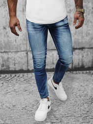 Spodnie jeansowe męskie niebieskie OZONEE NB/MP0021BZ