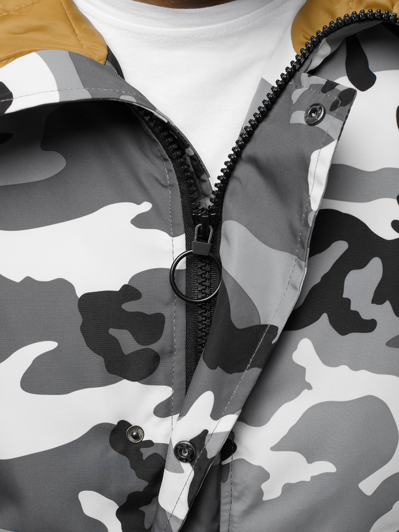 Куртка чоловіча Сіро-камуфляжна OZONEE JS/2019005