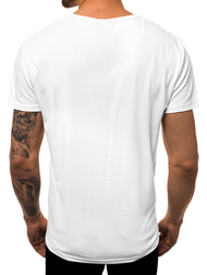 T-Shirt męski biały OZONEE JS/KS1958