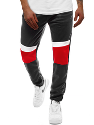 Spodnie dresowe męskie czarne OZONEE JS/JZ11010