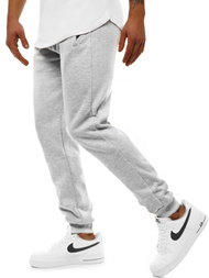 Spodnie dresowe męskie szare men/ck01