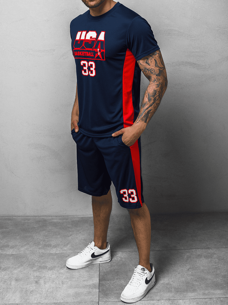 Komplet męski granatowy OZONEE JS/68C10163