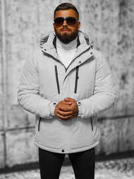 Kurtka męska zimowa jasno-szara OZONEE JS/22M321/280