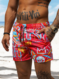 Spodenki kąpielowe męskie czerwone OZONEE O/22205002