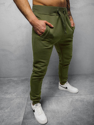 Spodnie dresowe męskie khaki OZONEE JS/XW01Z 