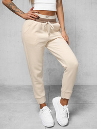 Spodnie dresowe damskie ecru OZONEE O/10658