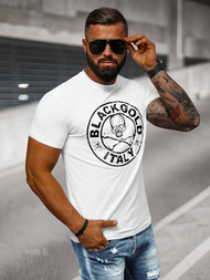 T-shirt męski slim fit biały OZONEE NB/MT3074