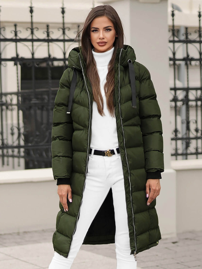 Куртка жіноча Темно-Зелена OZONEE JS/M736/136Z