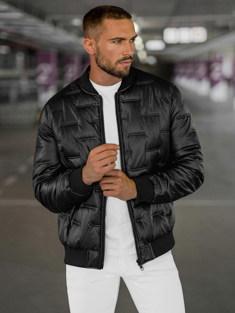 Куртка чоловіча чорна OZONEE O/11Z8099Z