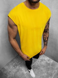 Koszulka bez rękawów męska żółta OZONEE O/1265Z