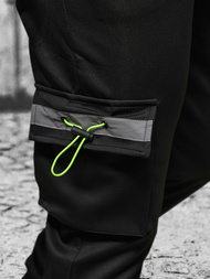 Spodnie dresowe męskie czarne OZONEE JS/8K1115/3