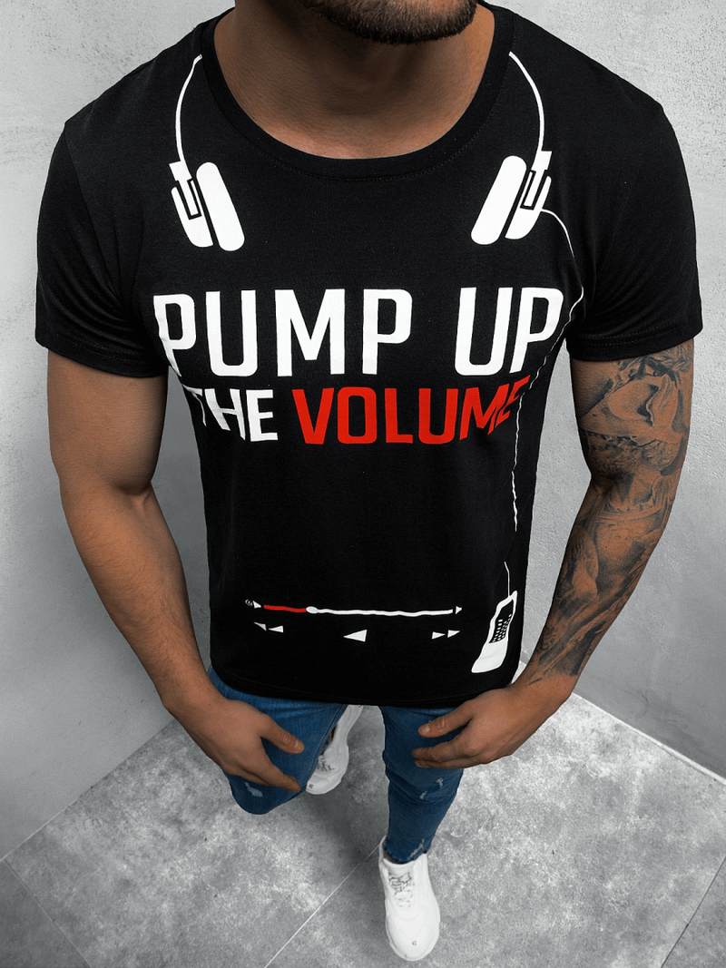 Футболка чоловіча Чорна OZONEE O/1171