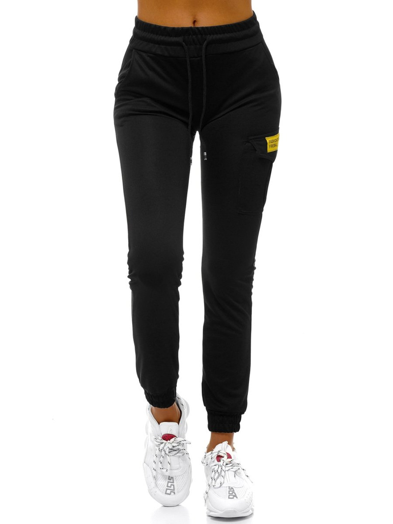 Спортивні штани жіночі Чорно-Жовтi OZONEE O/82320