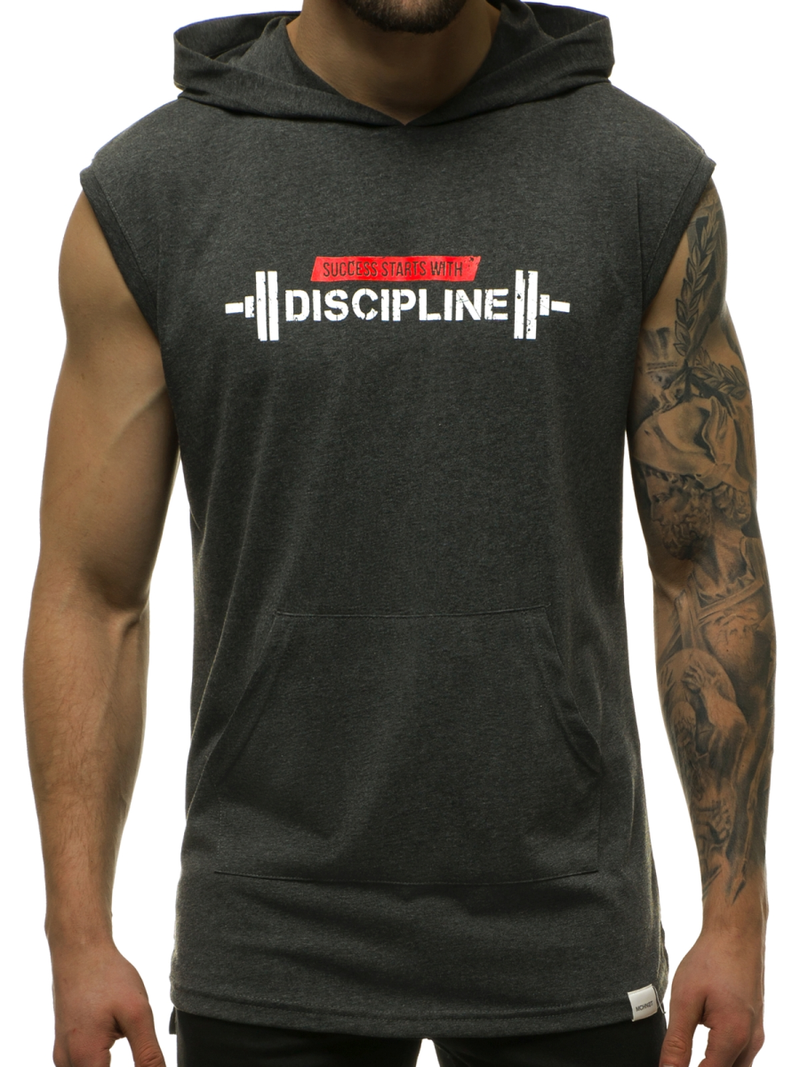 Майка чоловіча графіт OZONEE MACH/M1211