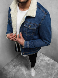 Kurtka męska jeans niebieska OZONEE JB/JP1109Z 