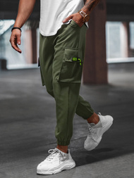 Spodnie męskie chino joggery khaki OZONEE O/CP150Z