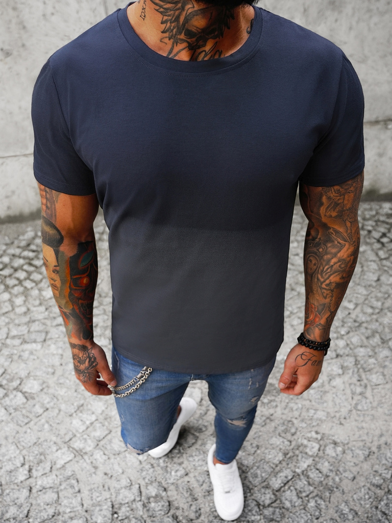 T-Shirt męski granatowy OZONEE JS/8T81/6Z