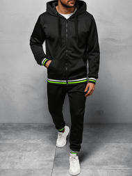 Komplet dresowy męski czarny OZONEE JS/68C10255