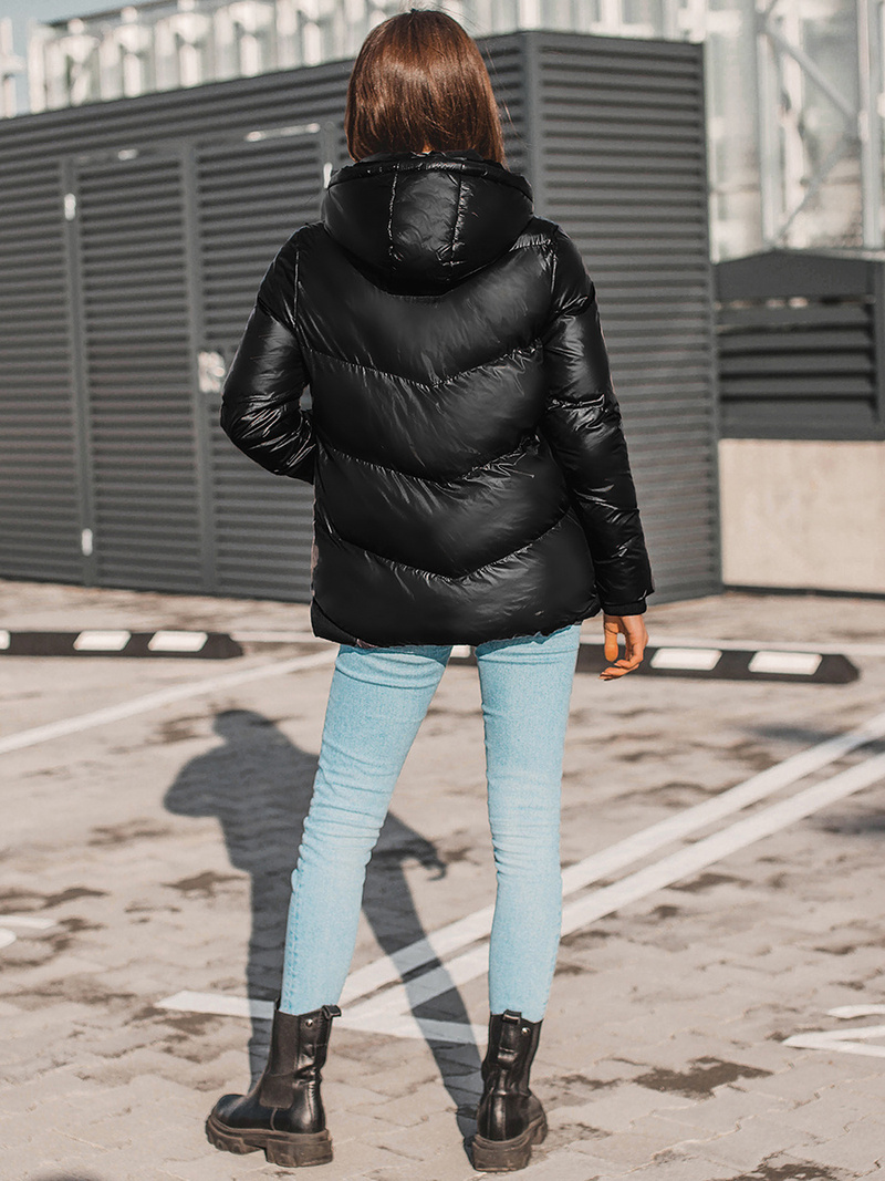 Kurtka zimowa damska czarna OZONEE JS/M23065/5