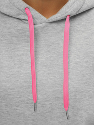 Bluza z kapturem damska szara OZONEE JS/B26031Z