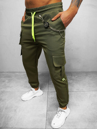 Spodnie męskie chino jogger khaki OZONEE O/CP149