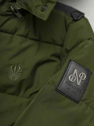 Kurtka zimowa damska długa pikowana khaki OZONEE O/W377