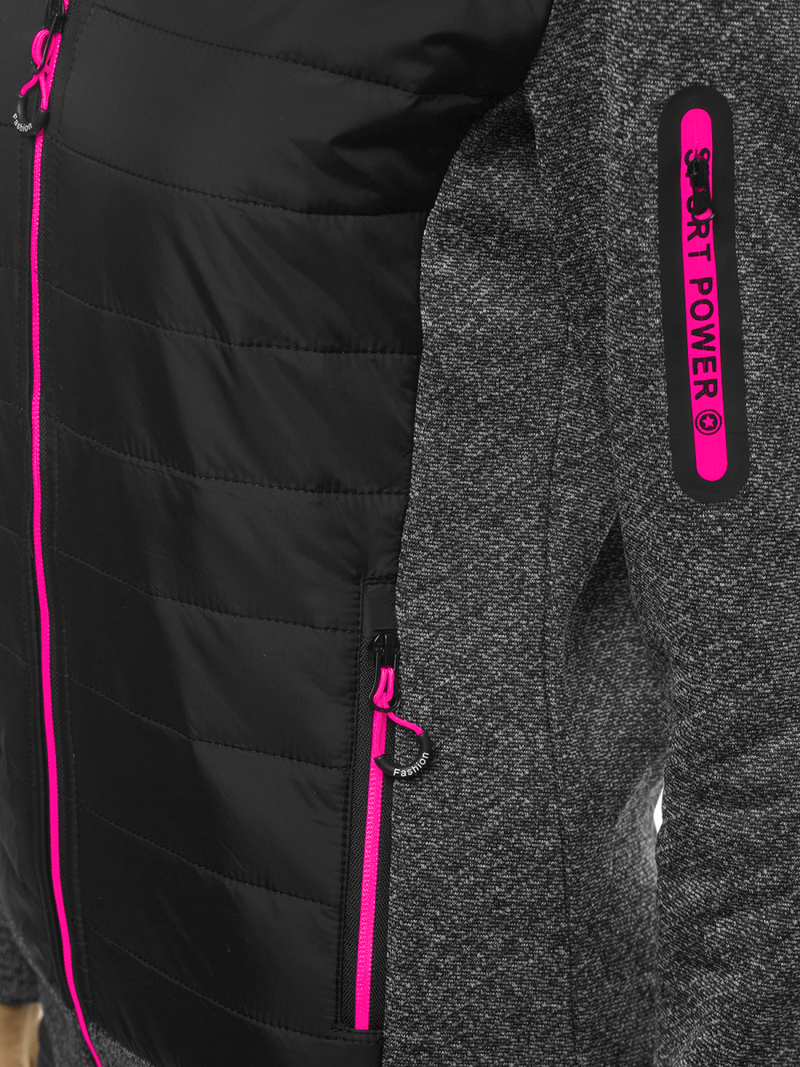 Kurtka damska czarna OZONEE JS/KSW4001