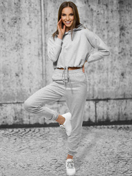 Жіночий спортивний костюм з двох частин Яскраво-Сiрий OZONEE O/12108