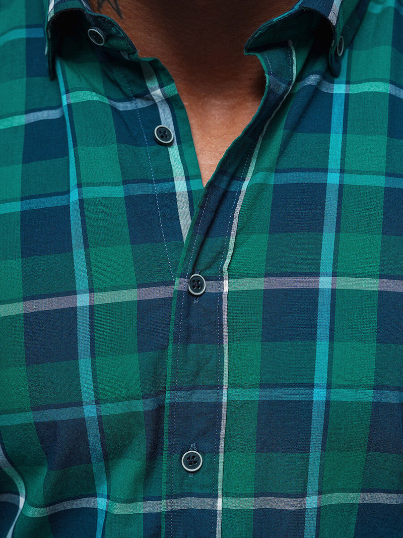 Сорочка чоловіча Зелена OZONEE O/V99