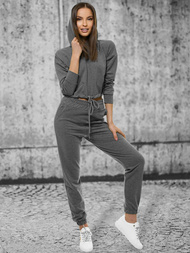 Komplet dresowy dwuczęściowy ciemno-szary OZONEE O/12108