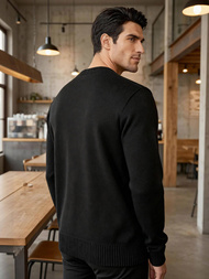 Sweter męski czarny OZONEE JS/59B3610/3